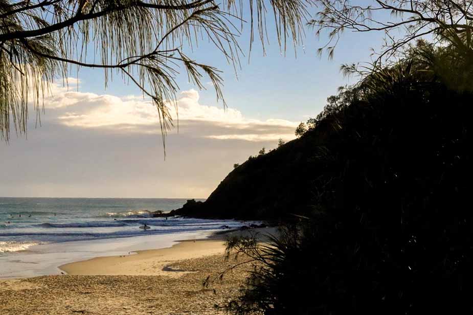 Byron Bay strand route langs de oostkust van Australië