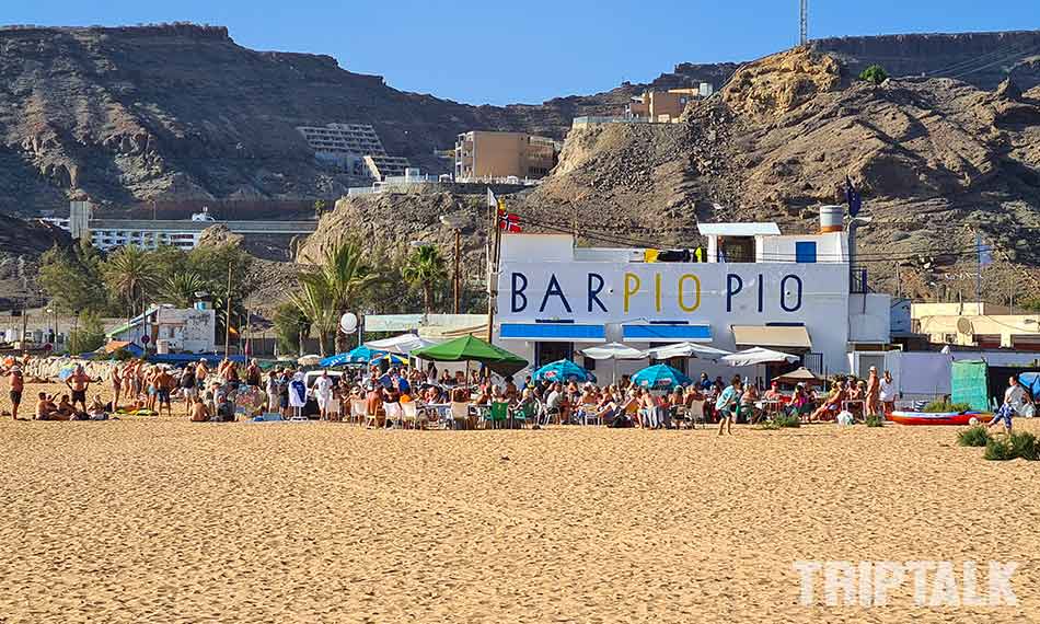 Bar Pio Pio op Playa de Tauro Gran Canaria