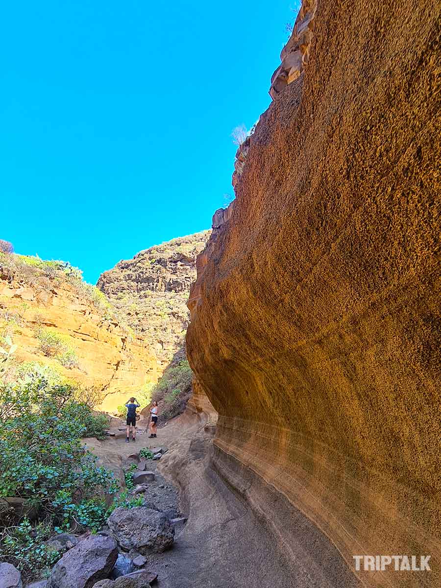 De bezienswaardigheid Barranco de las Vacas op Gran Canaria