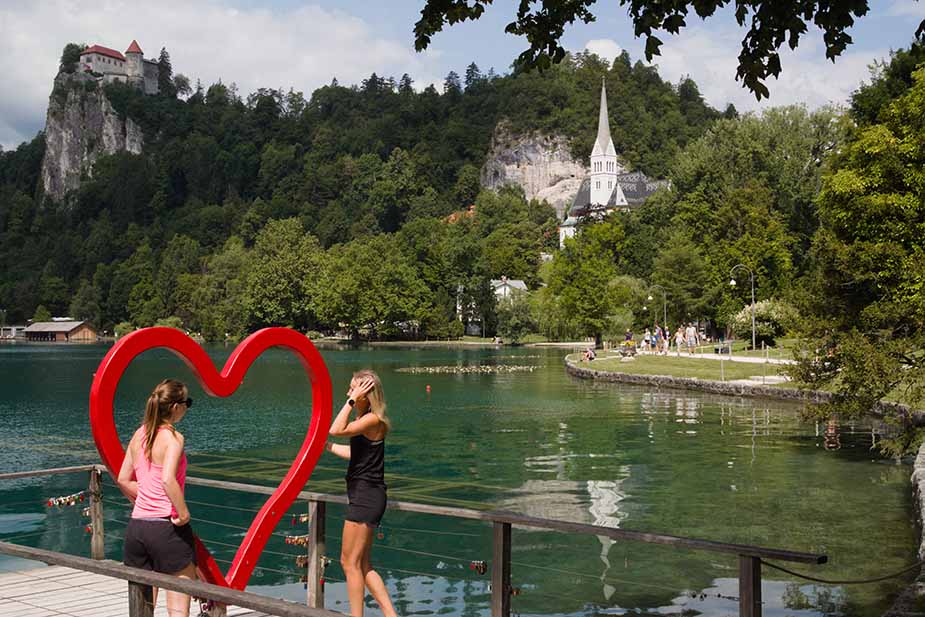 bled Slovenië met de trein