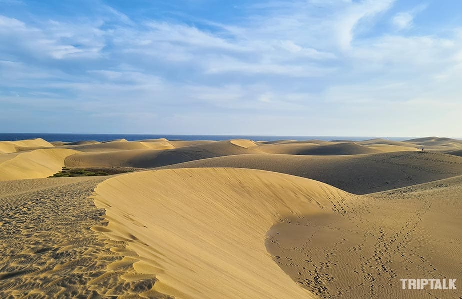 De bezienswaardigheid van Gran Canaria, Dunas de Maspalomas