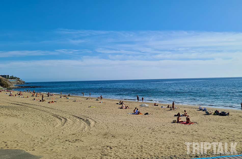 Strand van Playa de las Meloneras op Gran Canaria