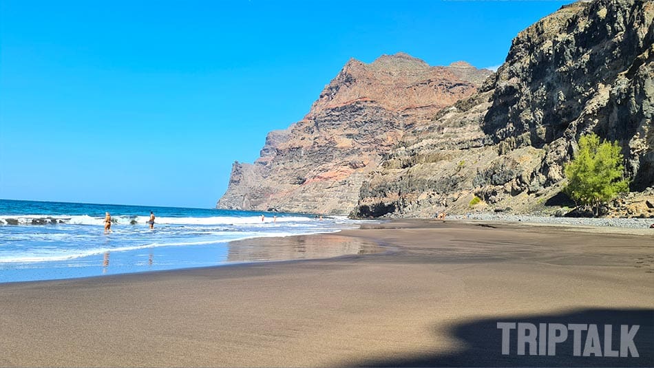 Strand van Playa GuiGui op Gran Canaria