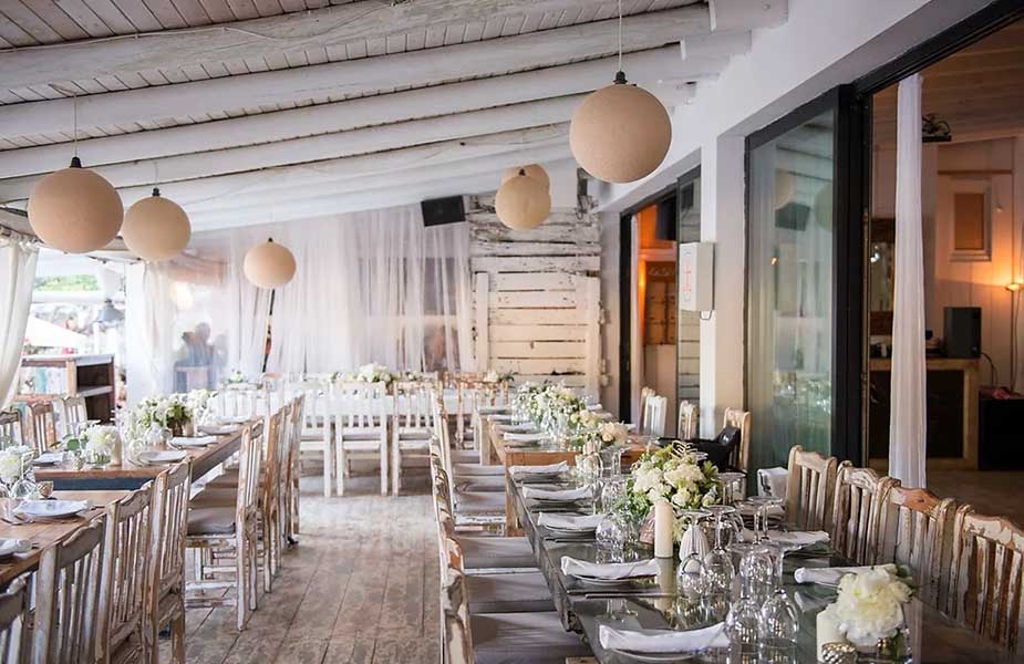 Restaurant van Elements beacclub op Ibiza