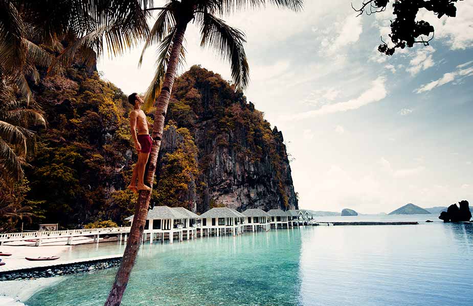 Tropische stranden op het eiland Palawan