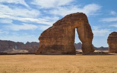 De elephant Rock in Saoedi Arabie