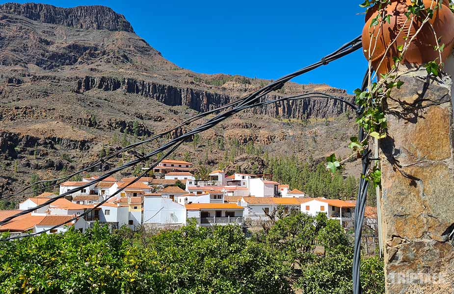 Het witte dorpje Fataga op Gran Canaria