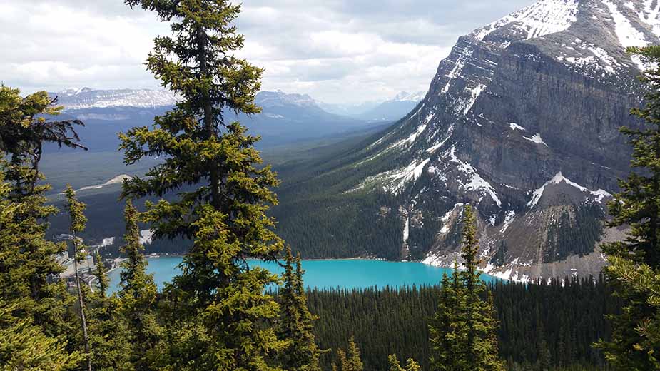 Lake Louise wandelroutes in West-Canada