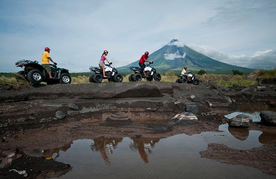 Doen tijdens vakantie Filipijnen, ATV tour bij de Mount Mayon