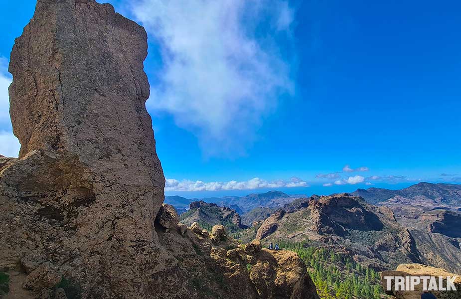 De rots La Rana bij Roque Nublo wandeling