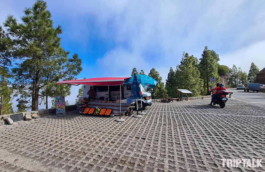 Stalletje bij startpunt wandeling Gran Canaria  Roque Nublo