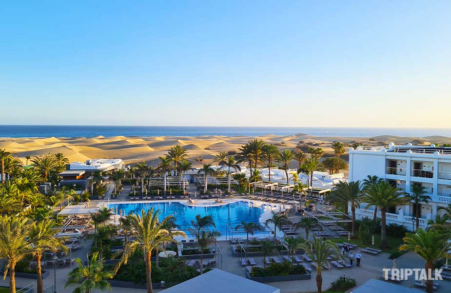 Uitzicht vanuit kamer RIU Palace Maspalomas