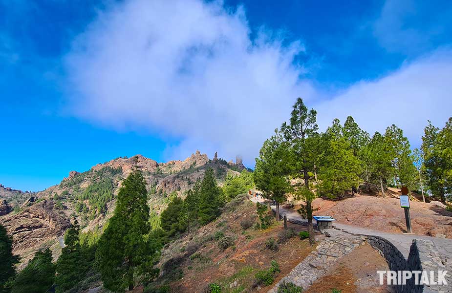 Eerste gedeelte wandeling Roque Nublo