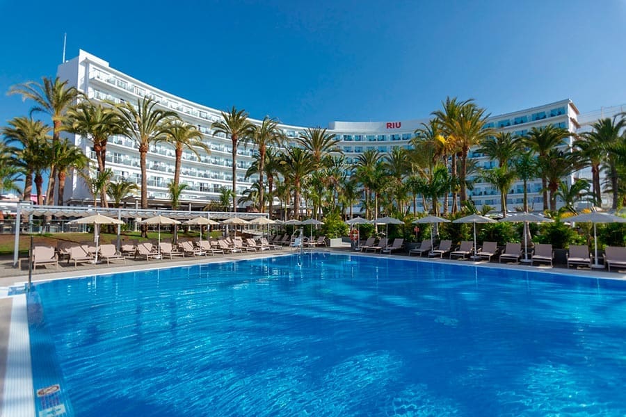 Zwembad van RIu Palace Palmeras Gran Canaria