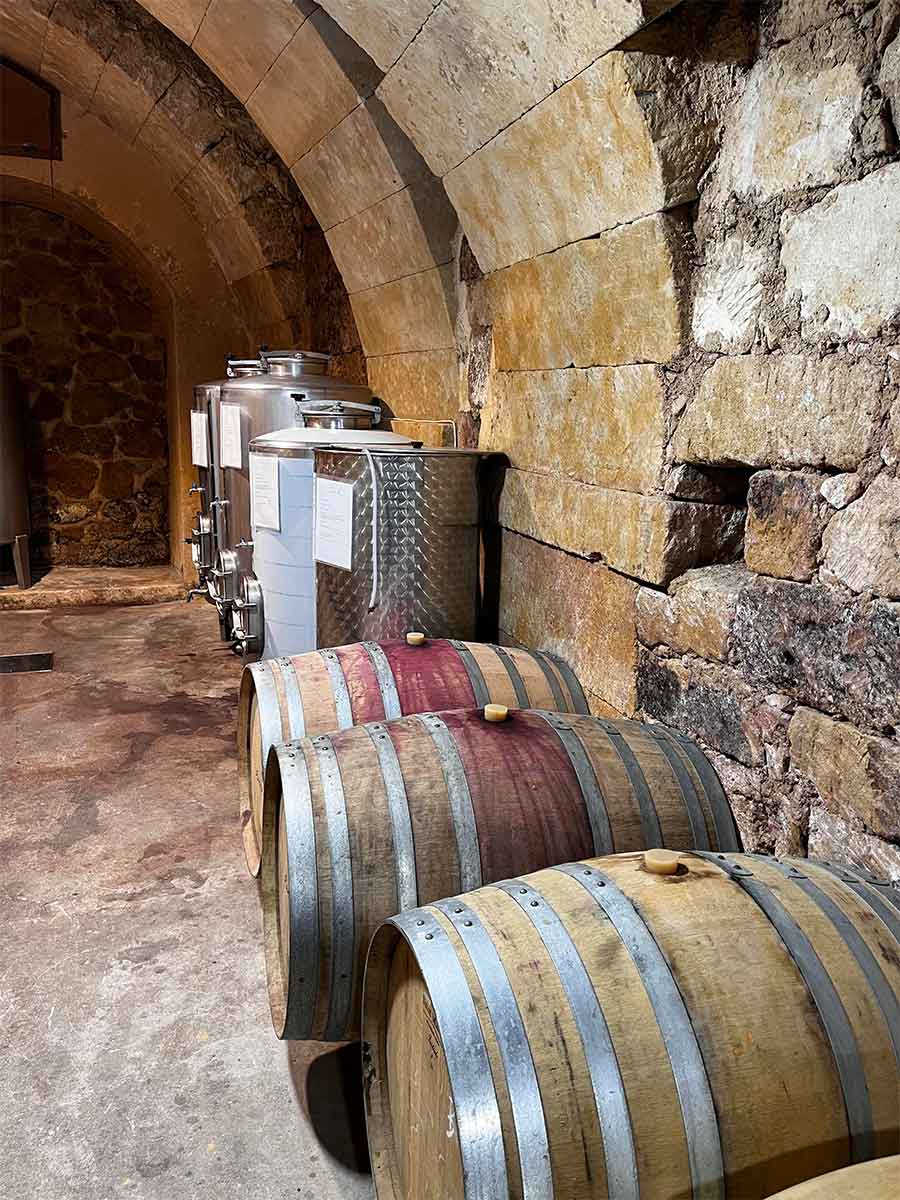 De wijnkelder van bodega Vinaver