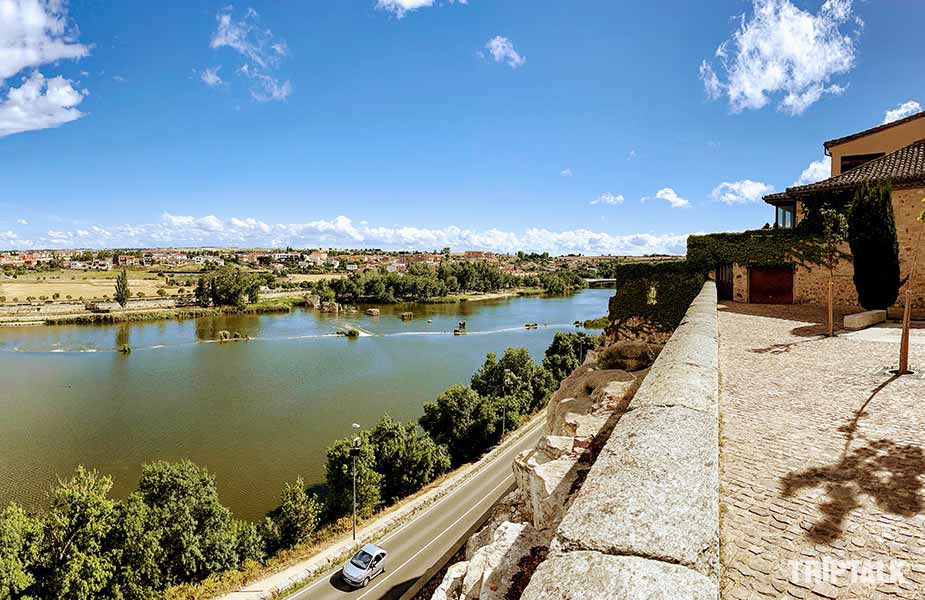 Rivier de Douro in Zamora in Castilie en Leon