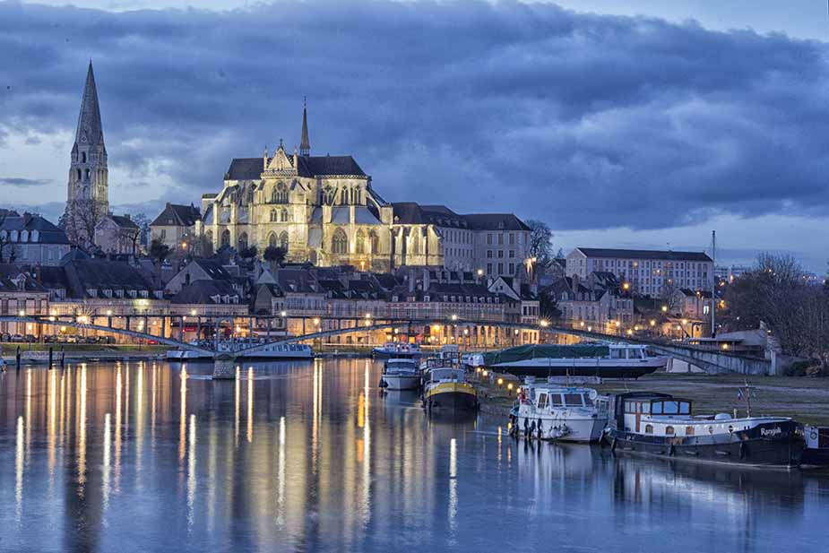 auxerre tijdens een vakantie in Bourgondië 