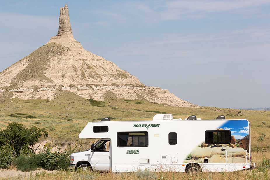 Tijdens het rReizen met een camper door west amerika parkeer je de camper op de mooiste plekken