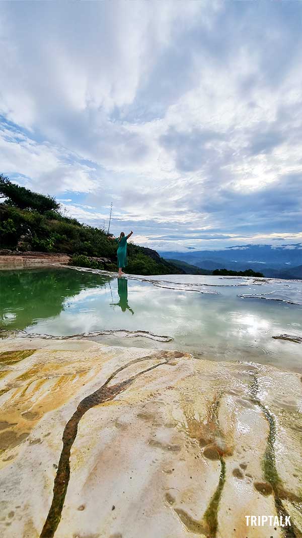 Manon tijdens haar Mexico reis bij HIerva el Agua