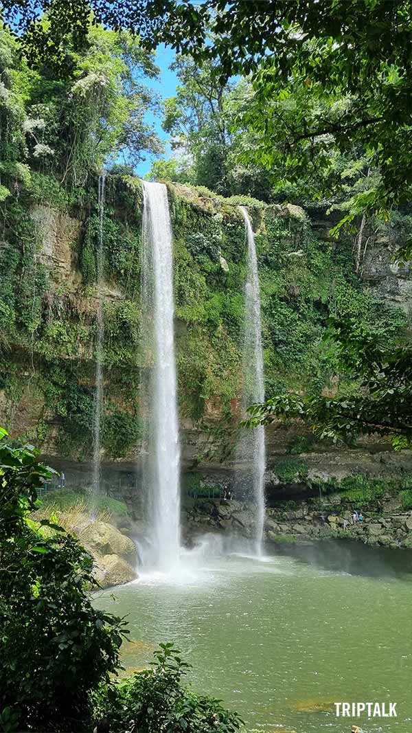 De watervallen van Miso Ha in Mexico