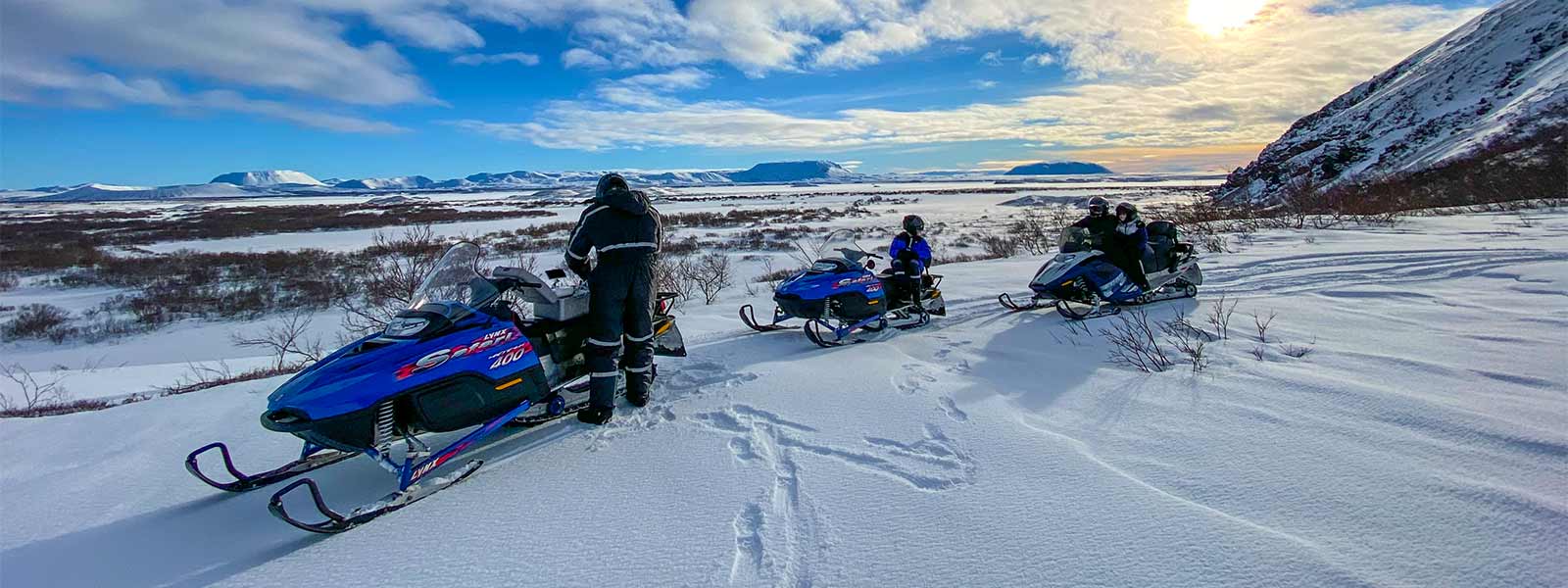 Vakantie Noord IJsland met een snow mobile
