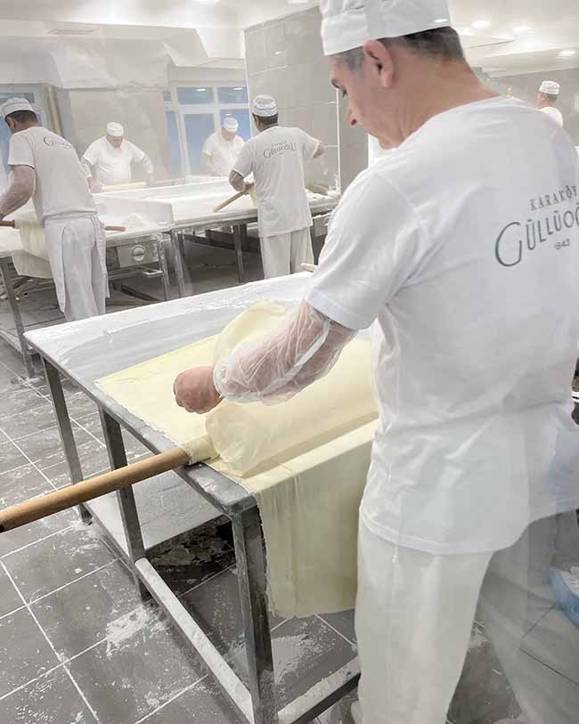 baklava maken in Istanbul