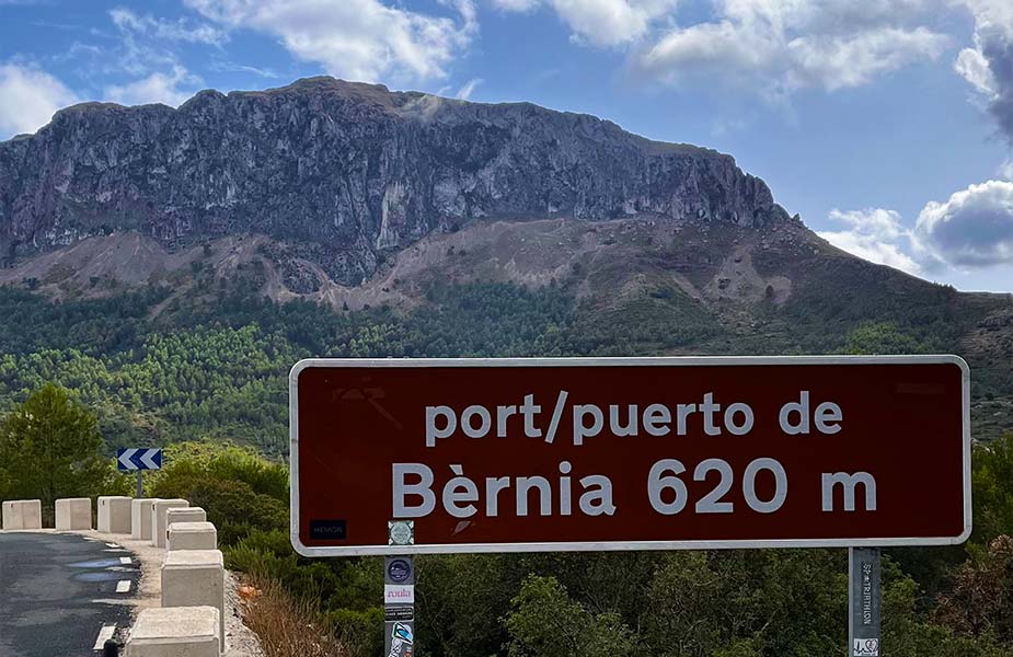 Fietsen in Calpe, Puerto de Bernia