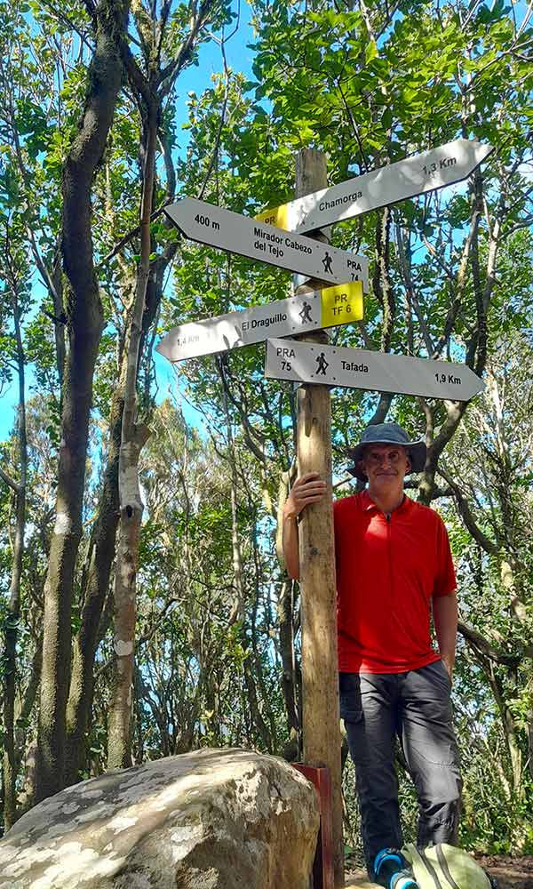 Wandelroutebordjes op Tenerife