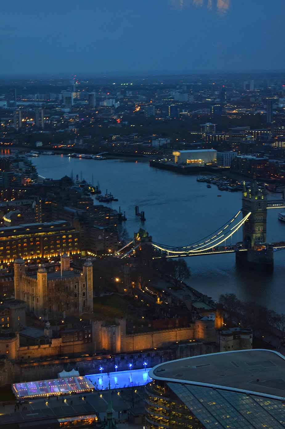 Uitzicht vanaf Sky Garden