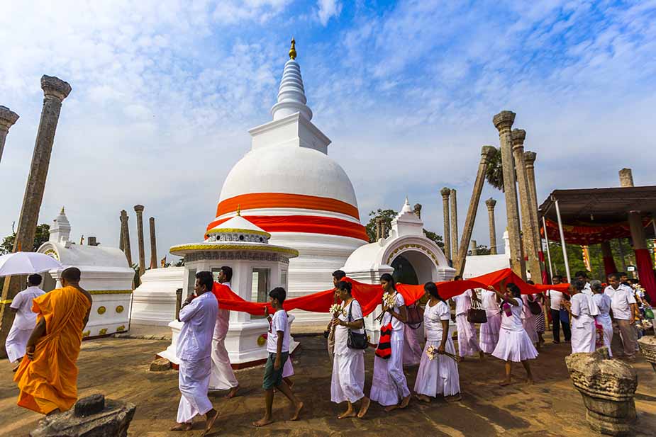 Anuradhapura op Sri Lanka