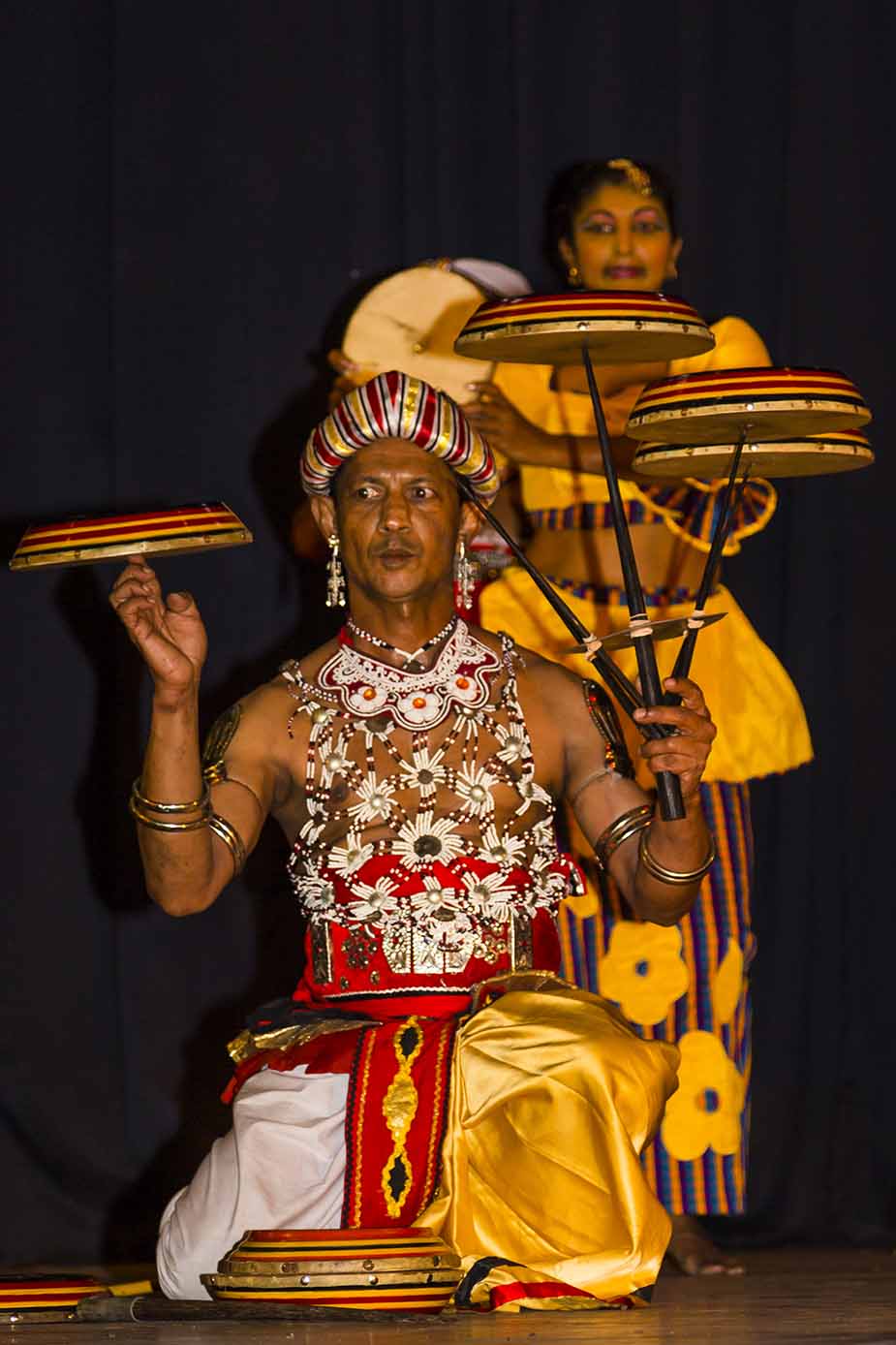 Dansvoorstelling in Kandy