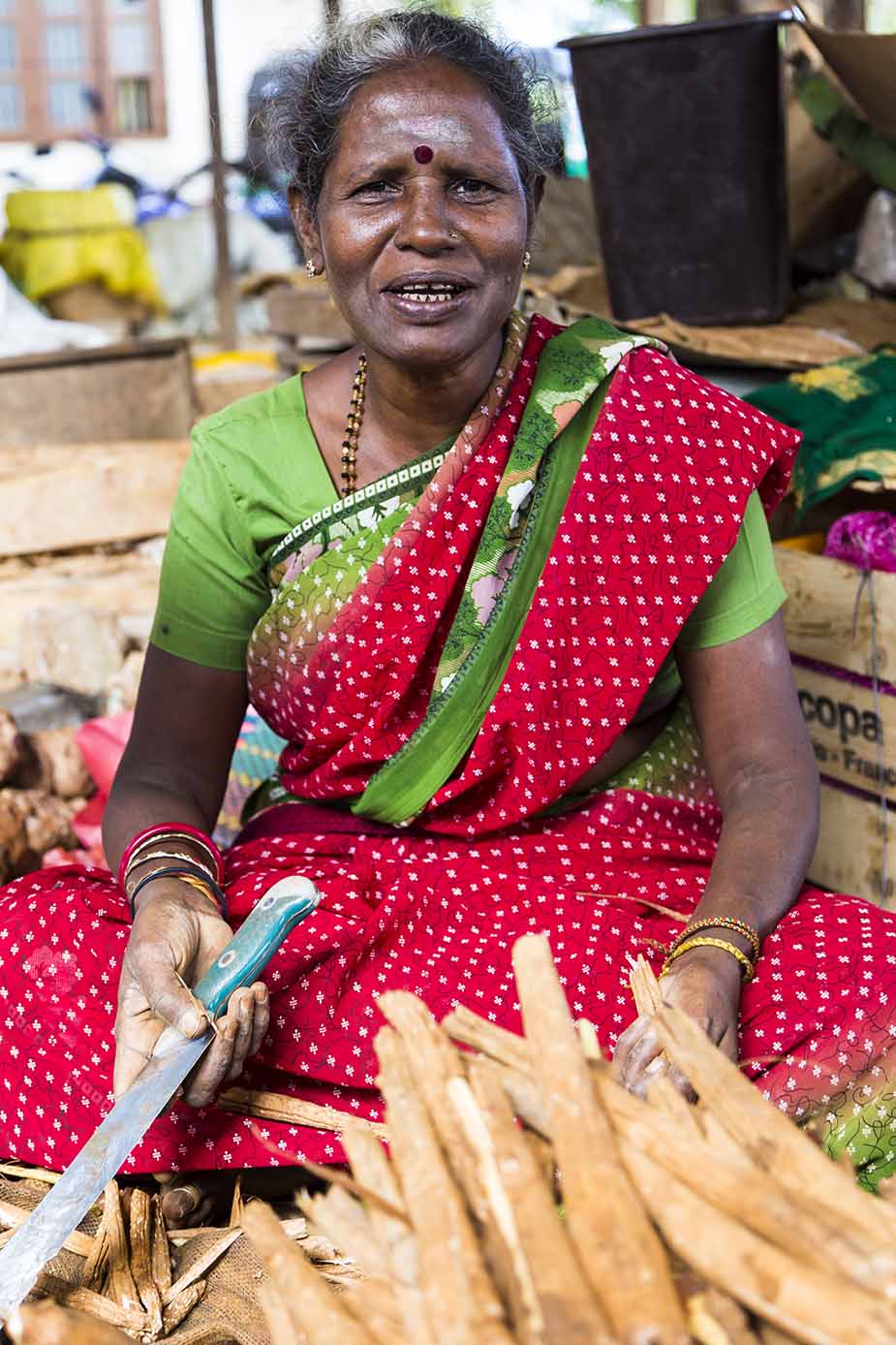 Markt op Noord Sri-Lanka