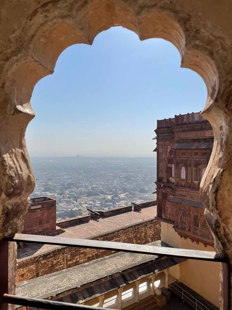 Uitzicht vanaf het fort in Jodhpur