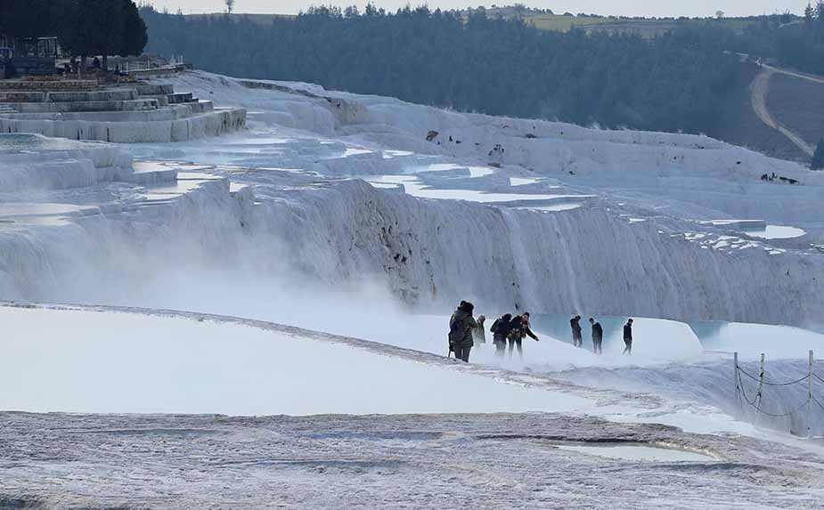 Pootjebaden in Pamukkale