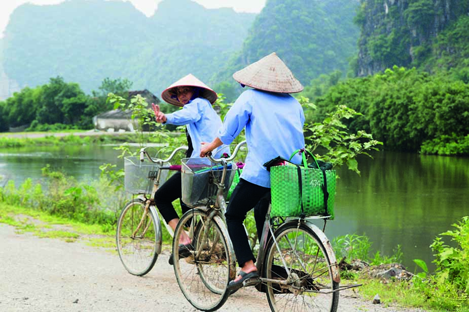 Fietsen rond Ninh Binh