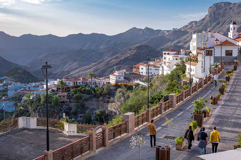 Dorpje Tejeda op Gran Canaria