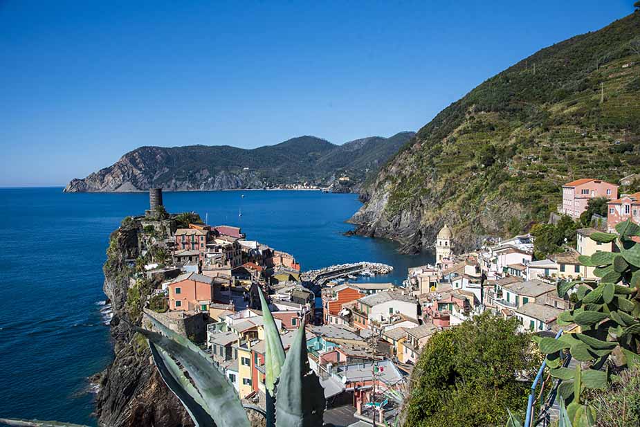 Uitzicht vanaf Cinque Terre Italië