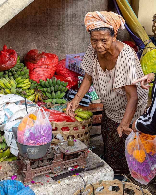 Lokale bevolking op Bali