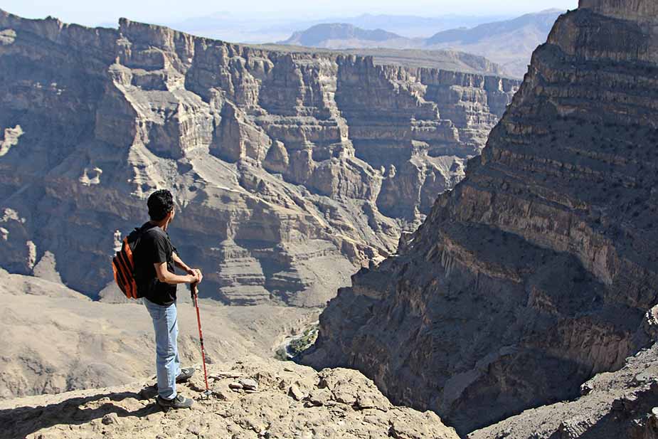 Jabal Shams hiken in Oman