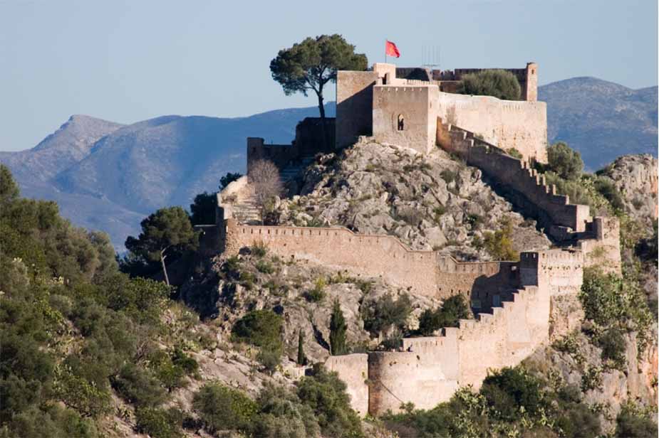 Xativa kasteel is een leuke dagtrip vanuit Valencia