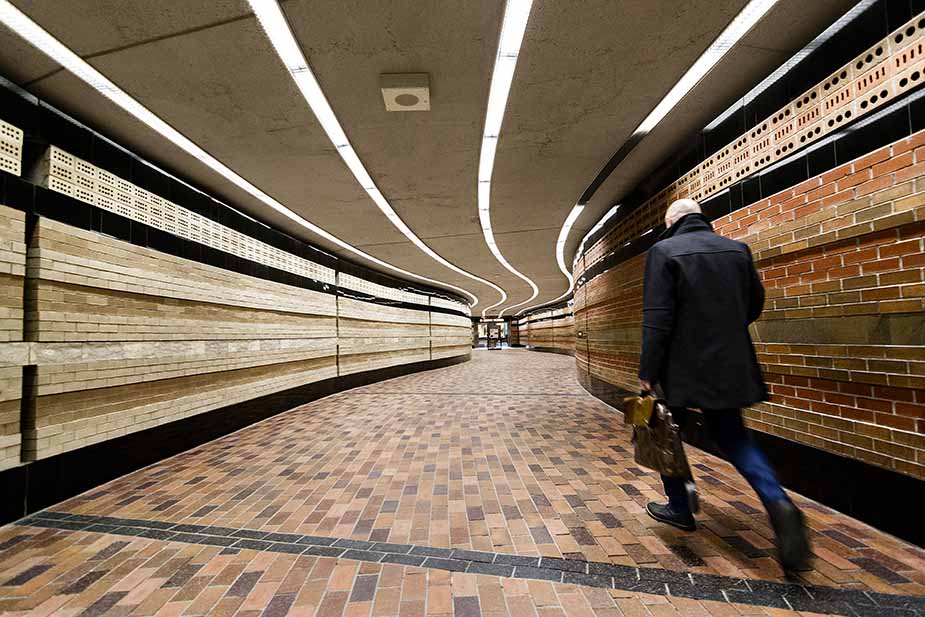De metro in Montreal, Canada