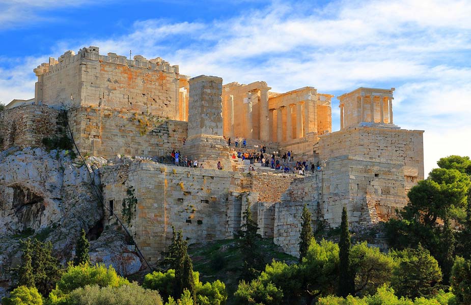 De Acropolis in Athene in Griekenland