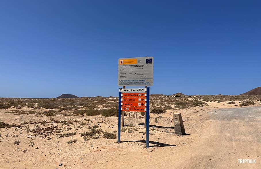 Bewegwijzering op La Graciosa