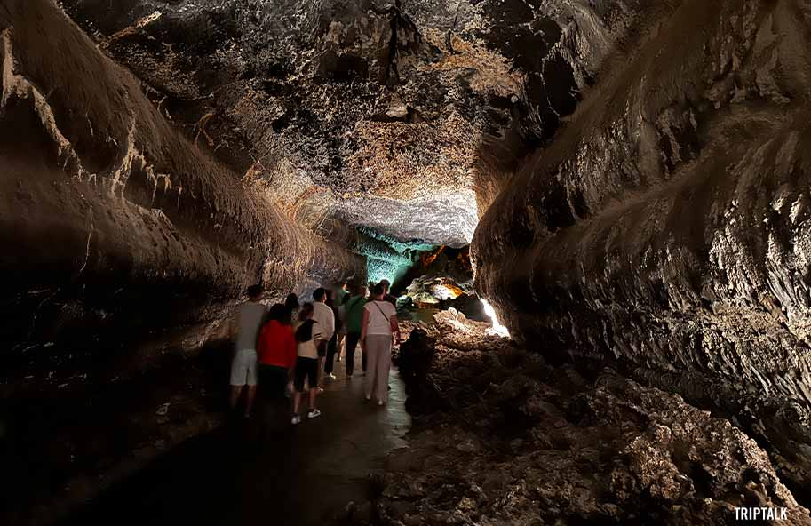 Ook een van de belangrijke bezienswaardigheden Lanzarote: Cueva de los Verdes