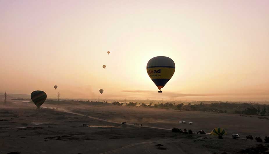 Ballonvaart in Egypte