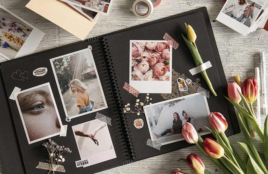 Creatief een fotoboek maken met geprinte foto's