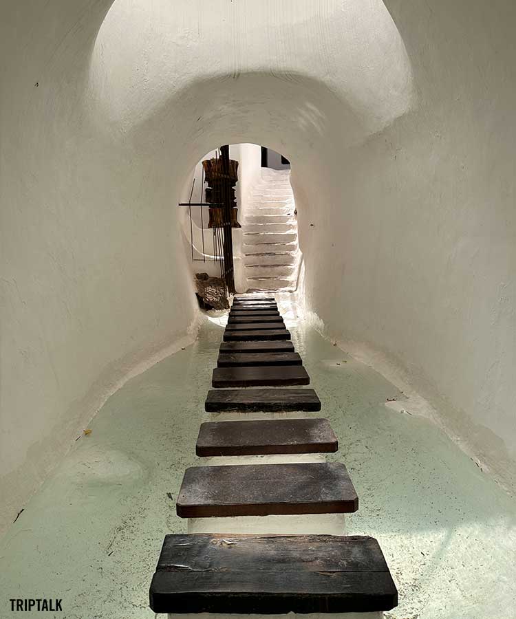 De watertunnel in Lagomar op Lanzarote