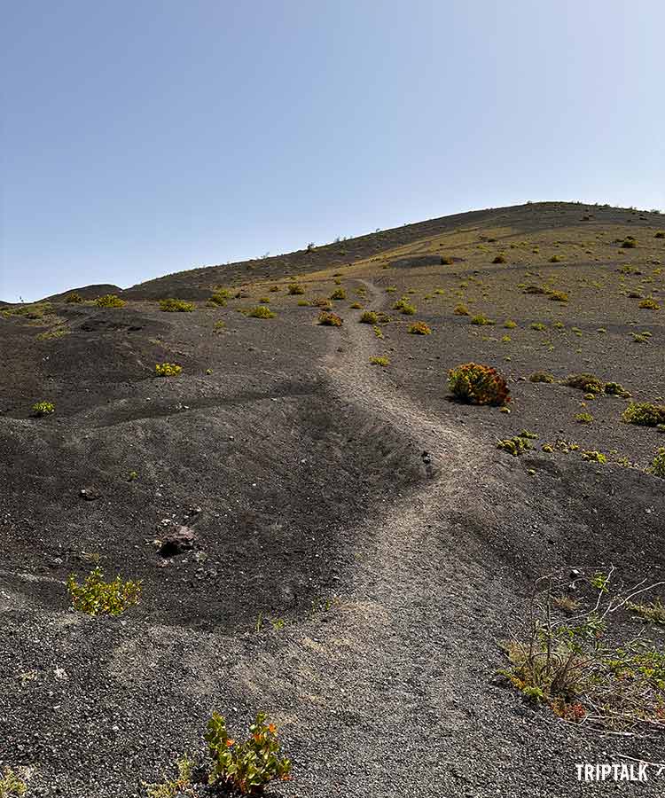 Montana Negra vulkaan beklimmen op Lanzarote