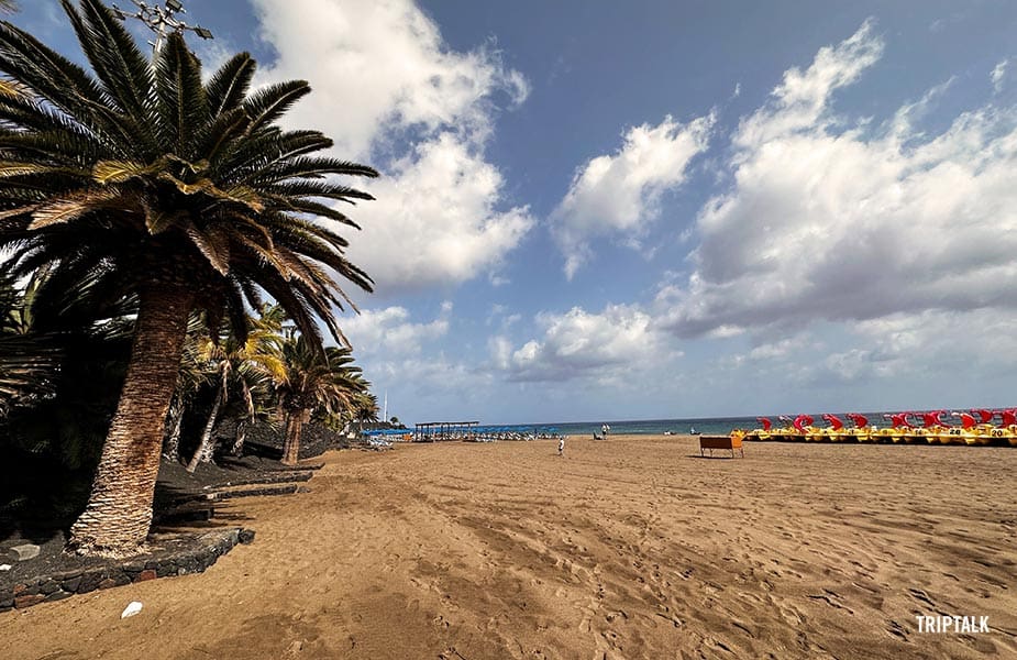 Zuidelijk deel van Playa Blanca in Puerto del Carmen