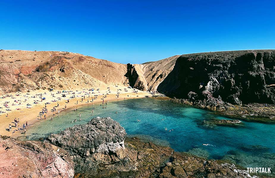 Playa de Papagayo strand op Lanzarote